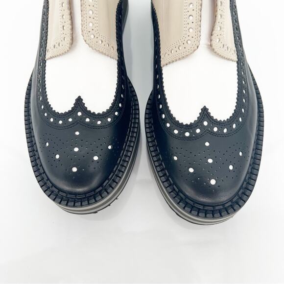 NEW Clergerie Becka Derbies Shoes 10 Noir - Picture 3 of 8